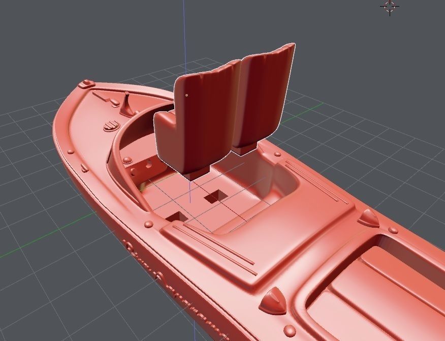 Printable Riva Aquarama - 3 Parts  3D print model_11