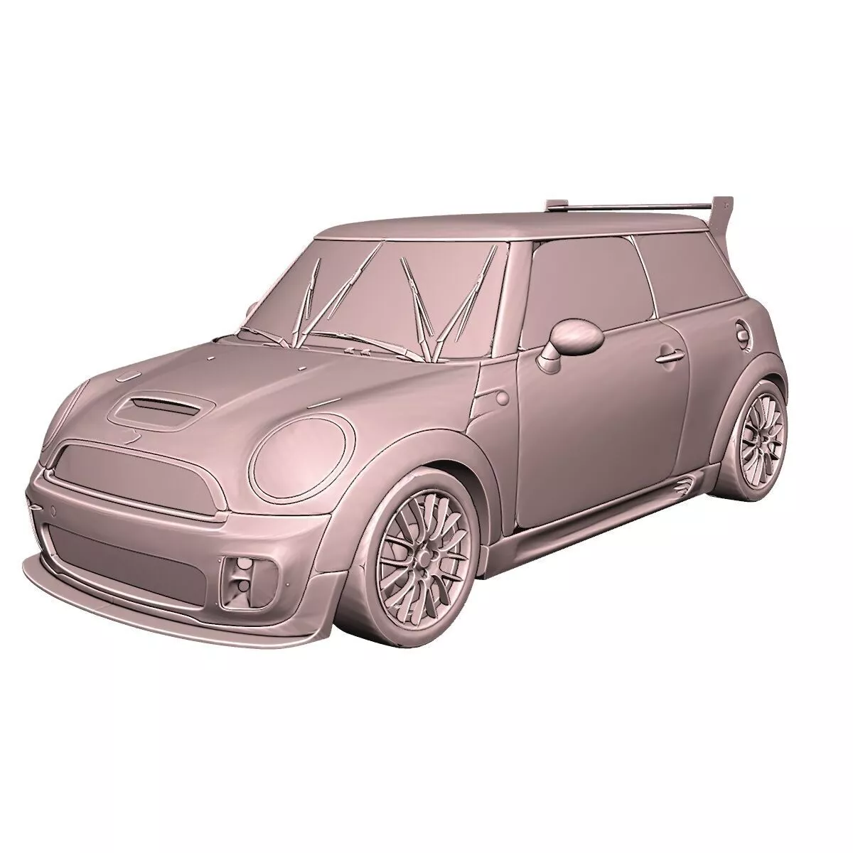 Mini Cooper Car Classic Compact Hatchback 3D Print Model 3D print model