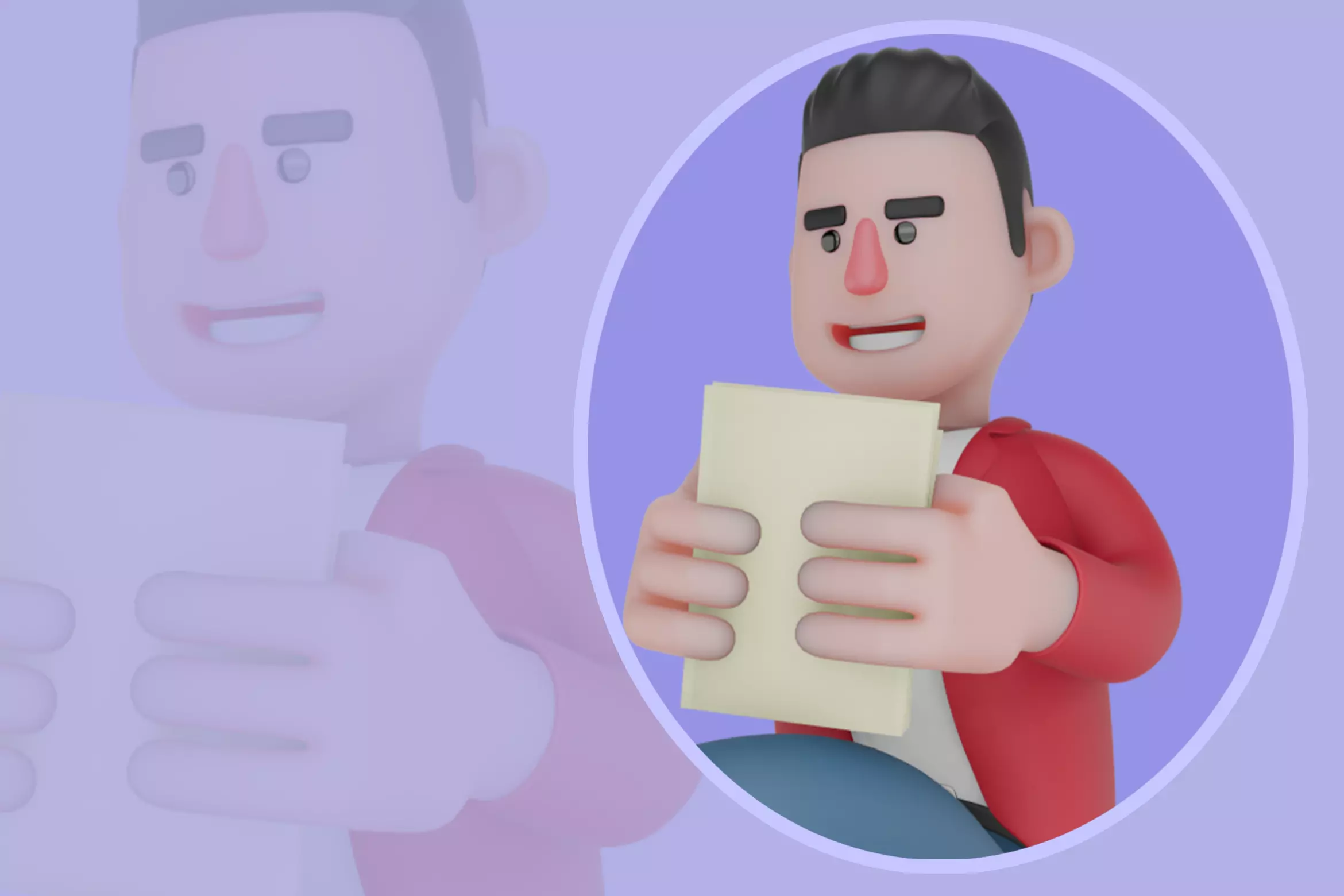 Stylized 3D Singer Sitting on Speaker - Friendly Smile 3D model
