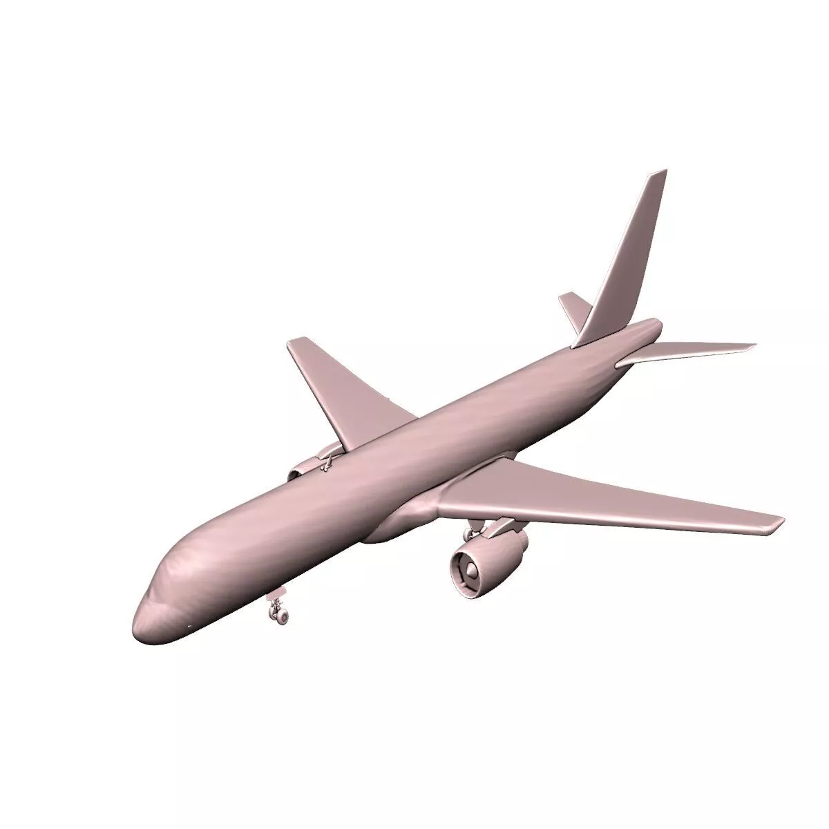 Airbus Commercial Passenger Aircraft 3D Print Model 3D print model