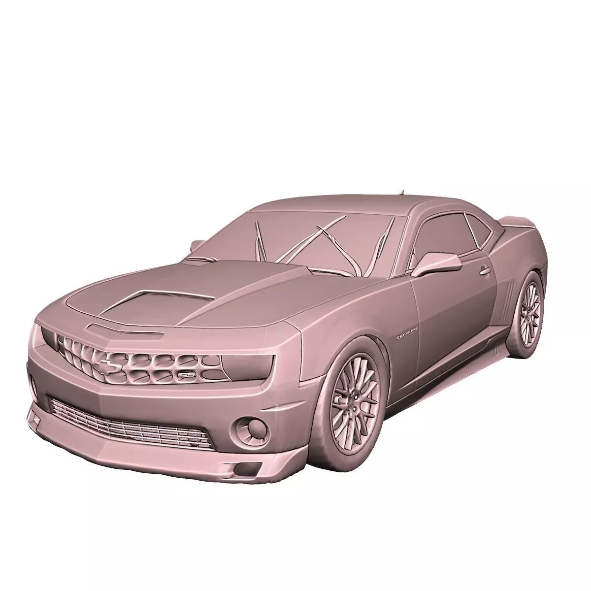 Chevrolet Car Modern Sports Sedan 3D Print Model 3D print model