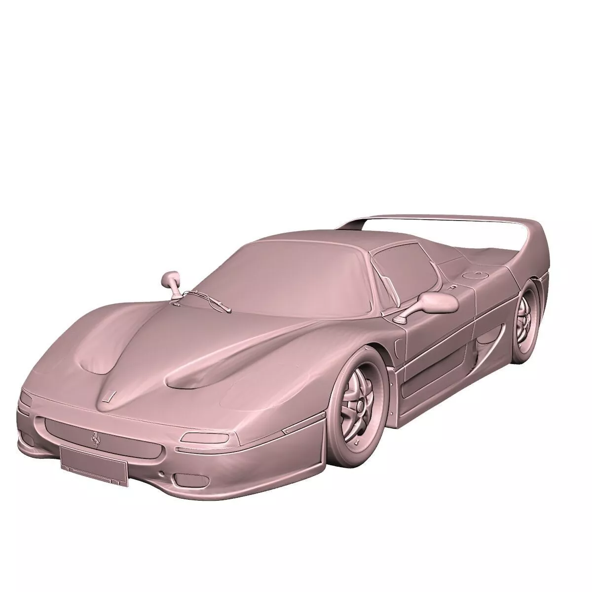 Ferrari F50 1995 Classic Supercar 3D Print Model 3D print model