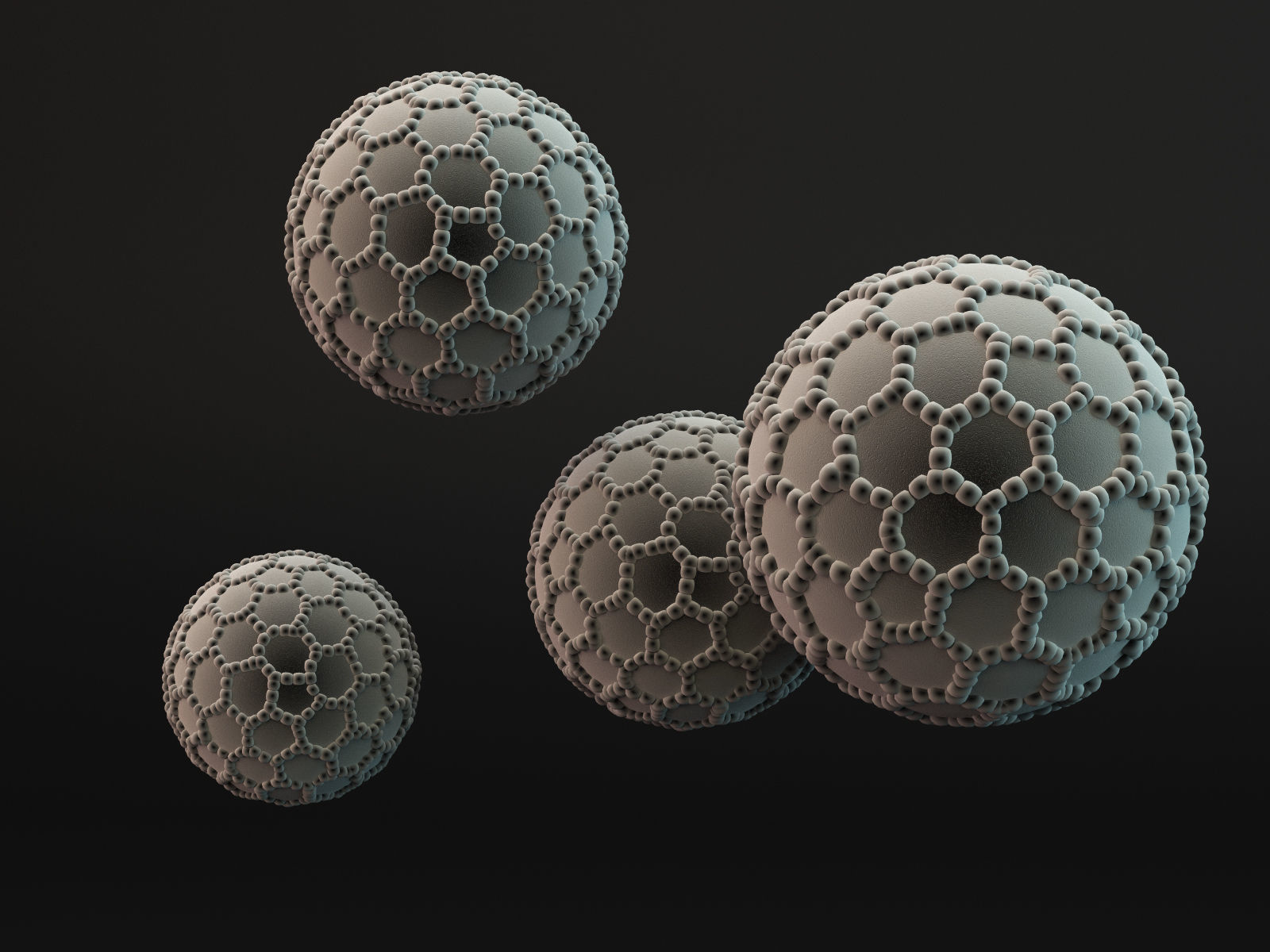 Pollens ball with spikes 3D model_3