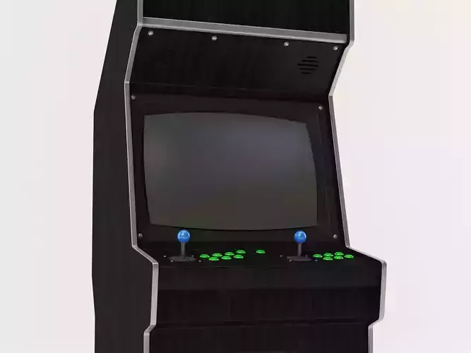 Arcade Machine Low-poly 3D model