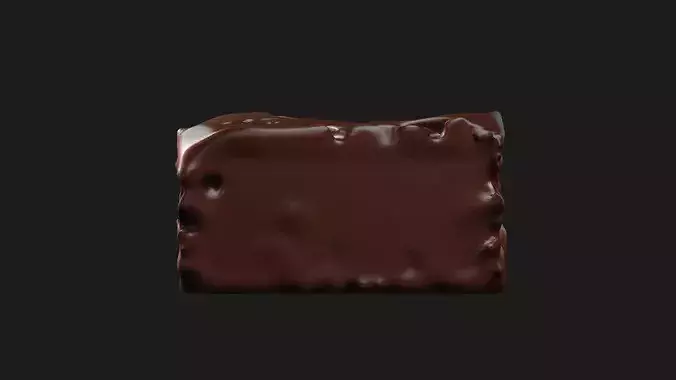 Chocolate Brownie 3D model 4