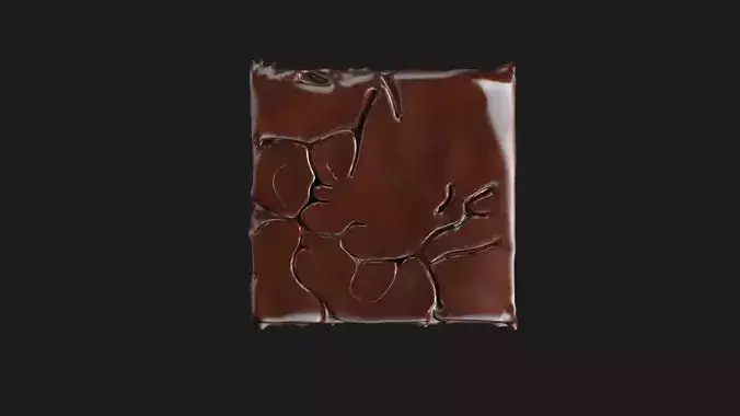 Chocolate Brownie 3D model 5