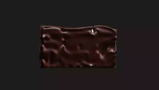 Chocolate Brownie 3D model 3