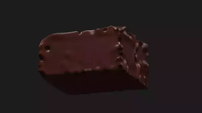 Chocolate Brownie 3D model 7