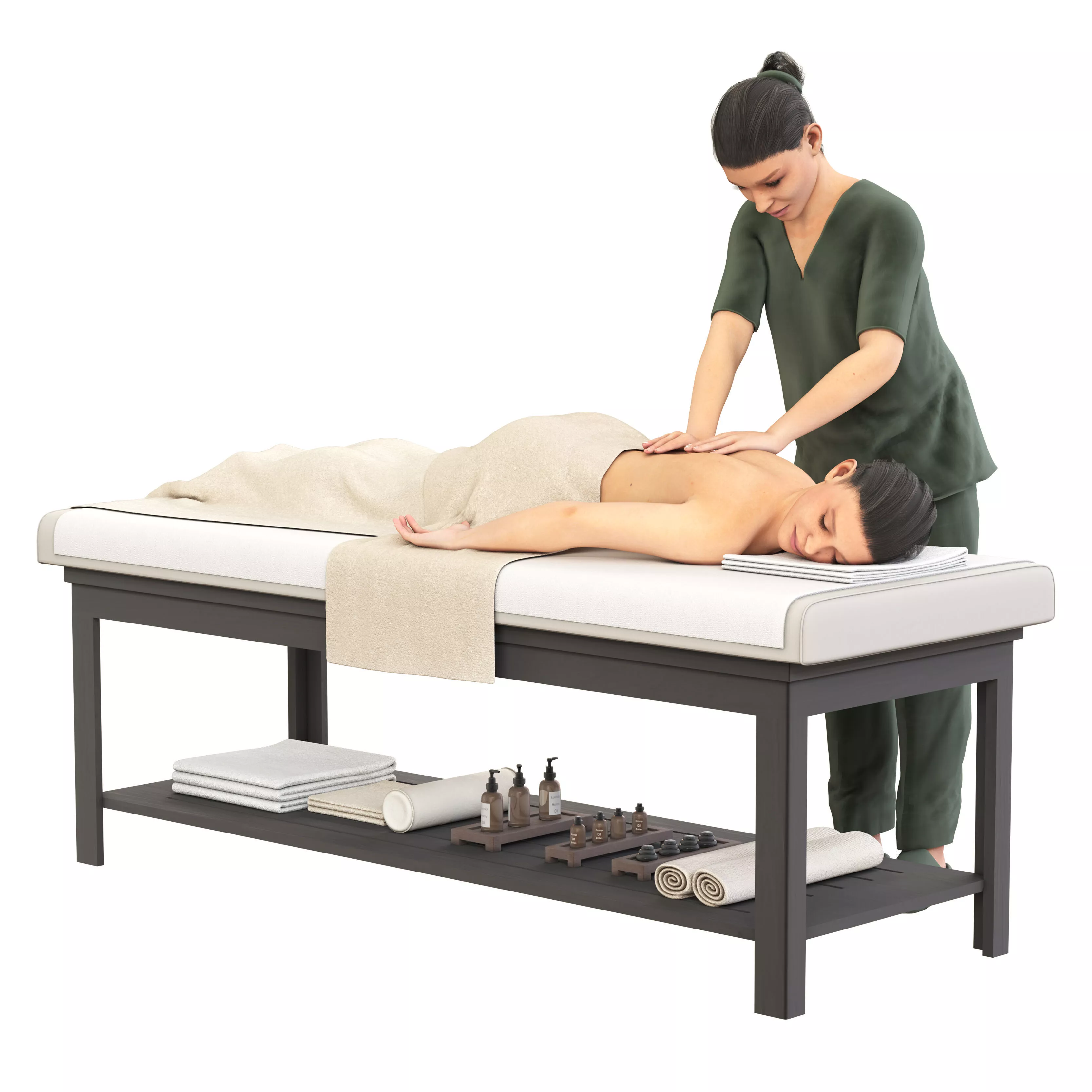 Massage therapist 3D model