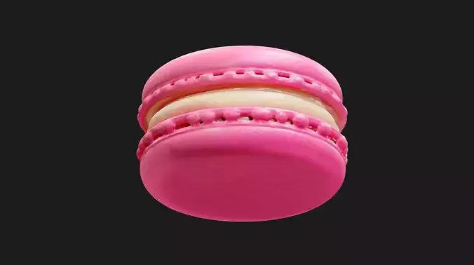 French Macaron Dessert 3D model 6