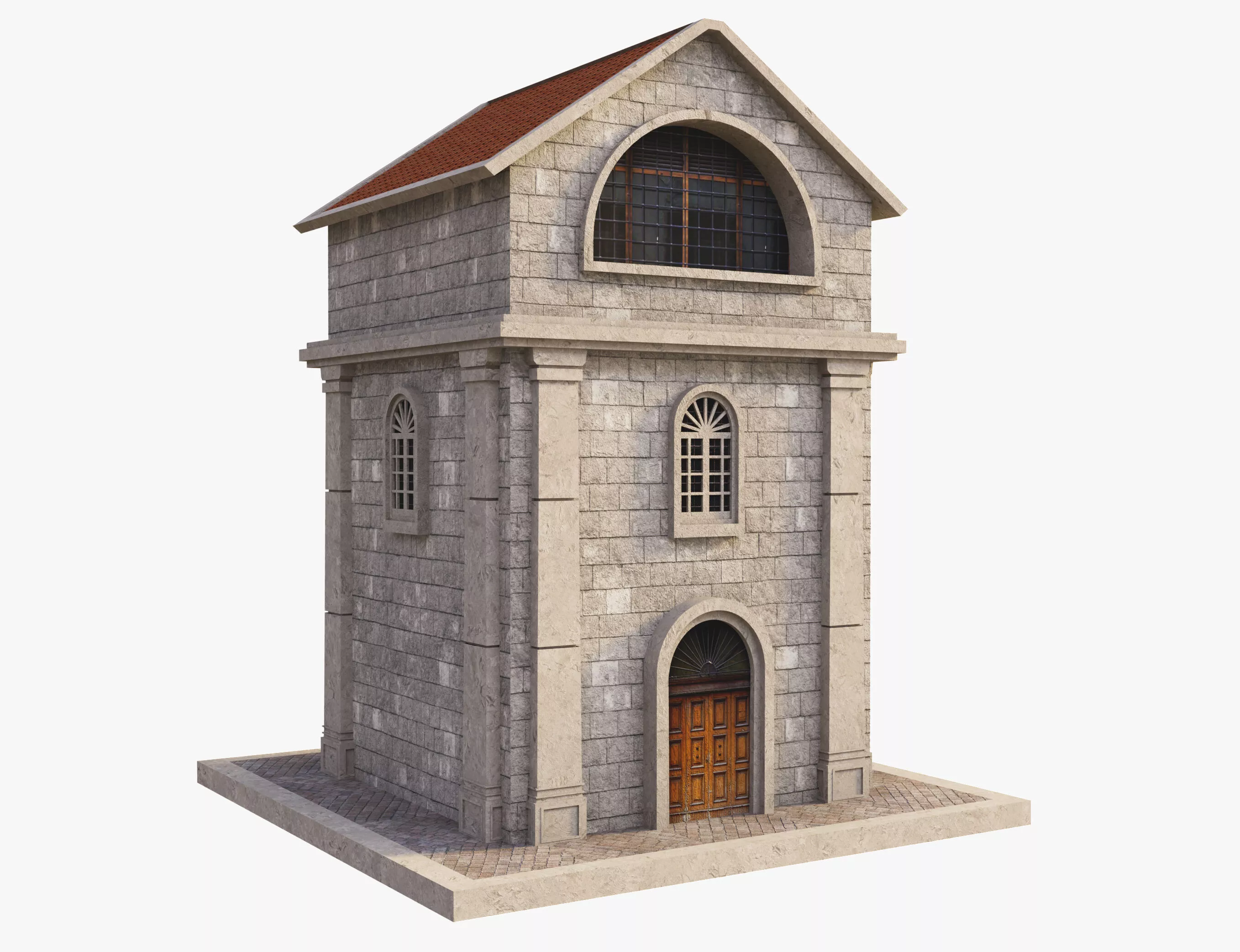 Ancient Building Free low-poly 3D model