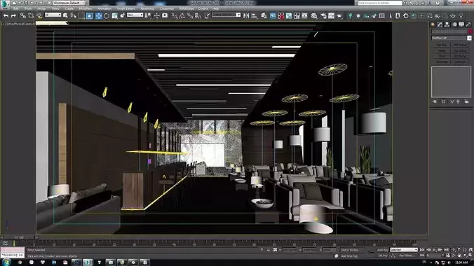 Coffee Lobby 3D model 2