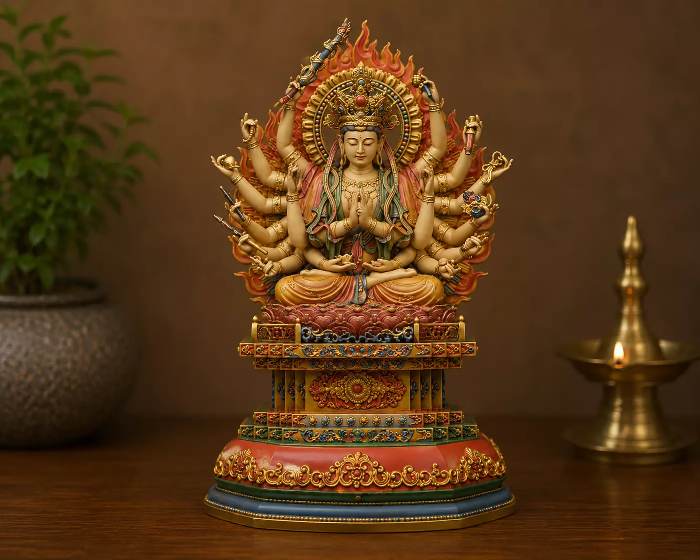 Thousand-Armed Guanyin 3D Printable Statue STL 3D print model