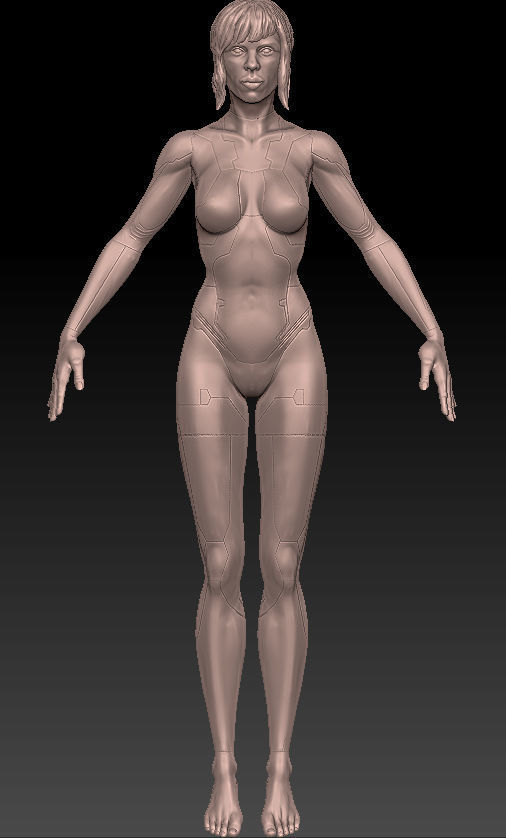 Scarlett Johansson Ghost In The Shell Major 3D print model_4
