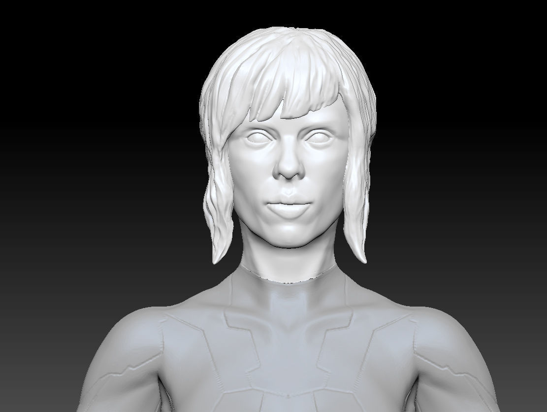 Scarlett Johansson Ghost In The Shell Major 3D print model_11