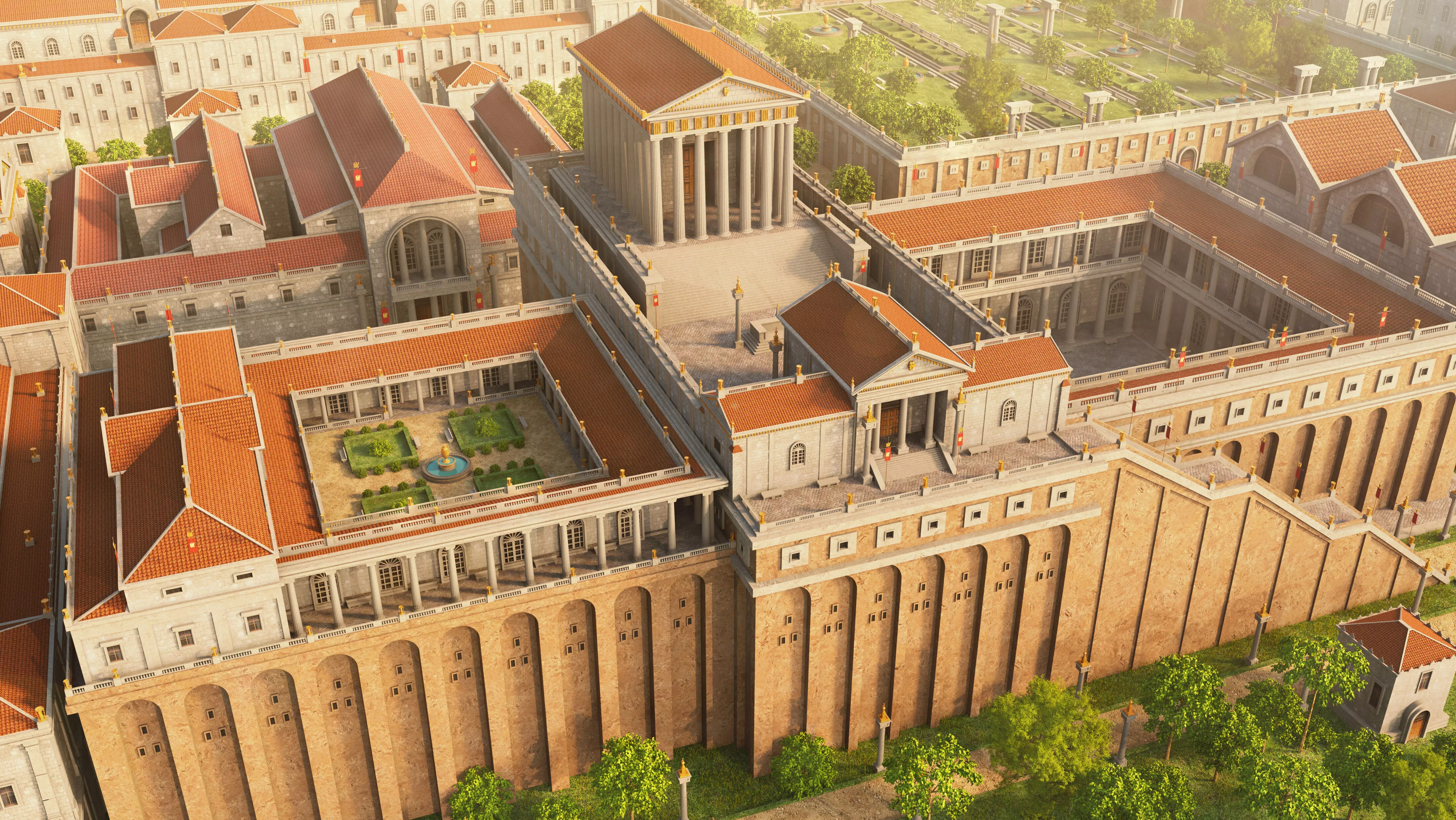The houses of Augustus and Livia and Apollo temple 3D model