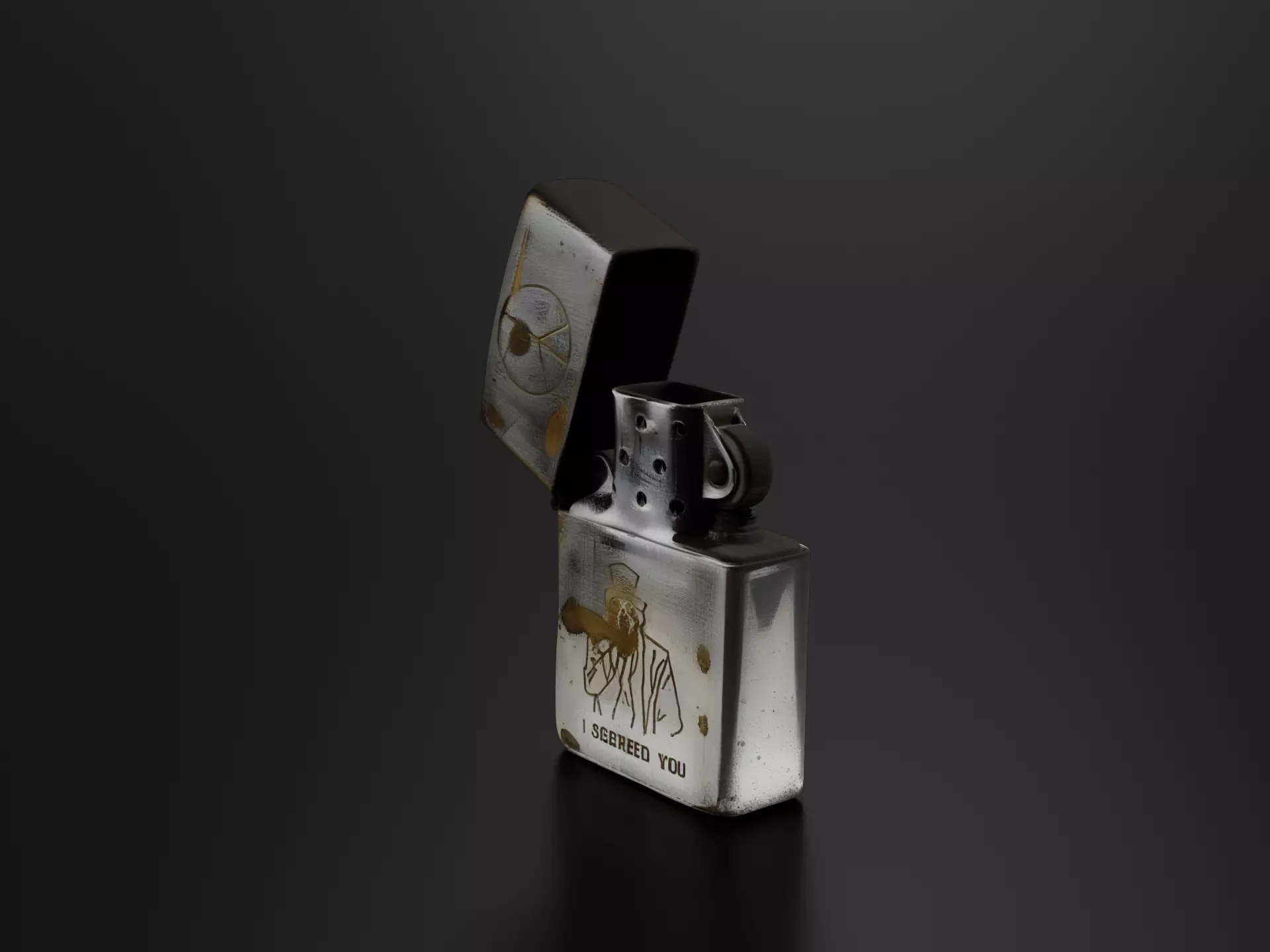 Old lighter 03 3D print model