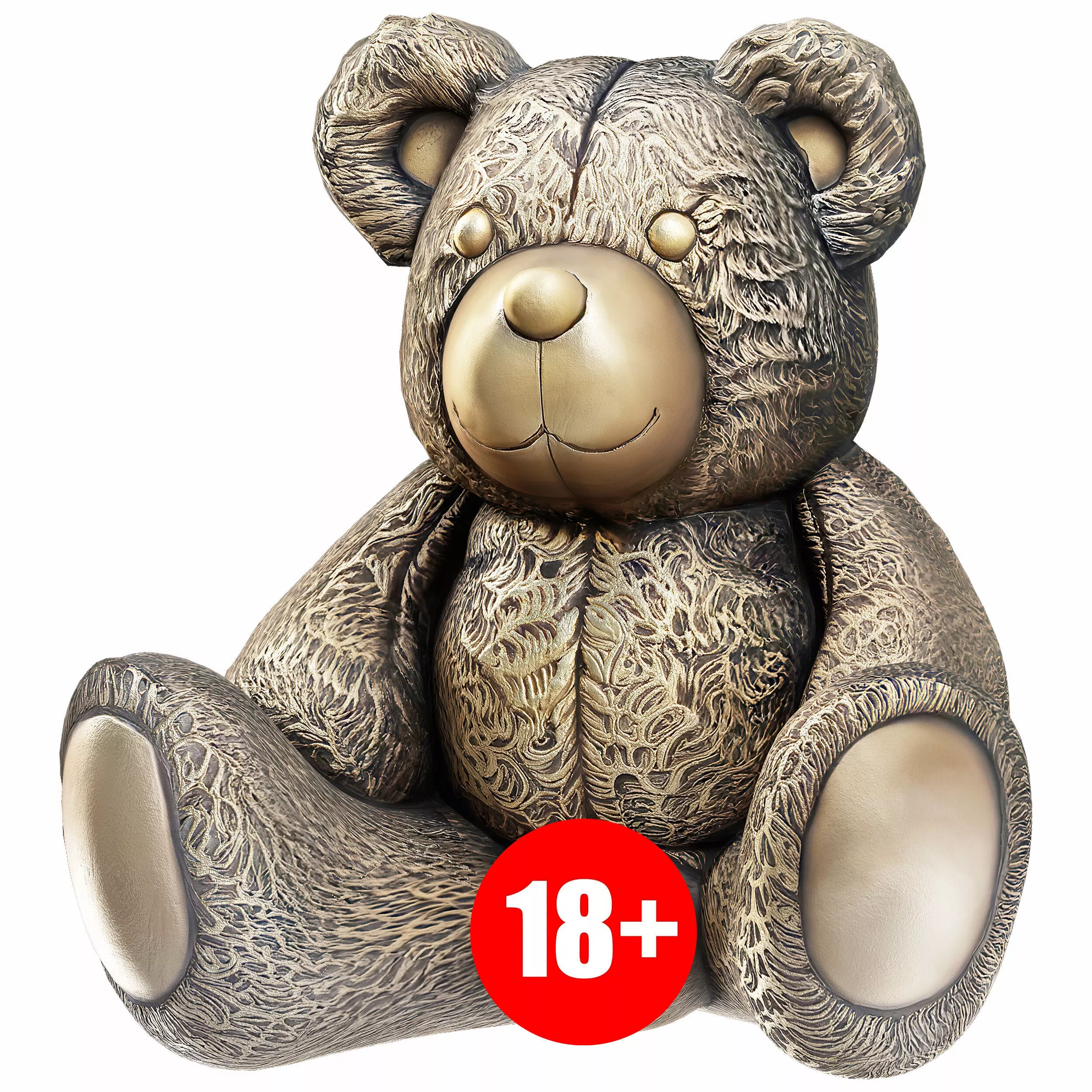 Decorative Teddy Bear Figurine 3D model