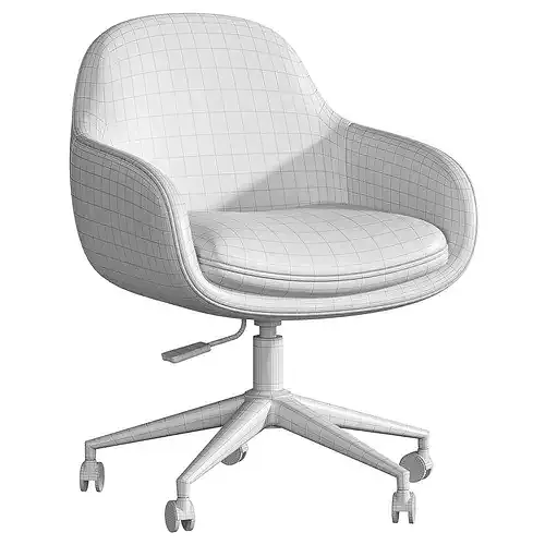 Jessen Office Chair Low-poly 3D model 7