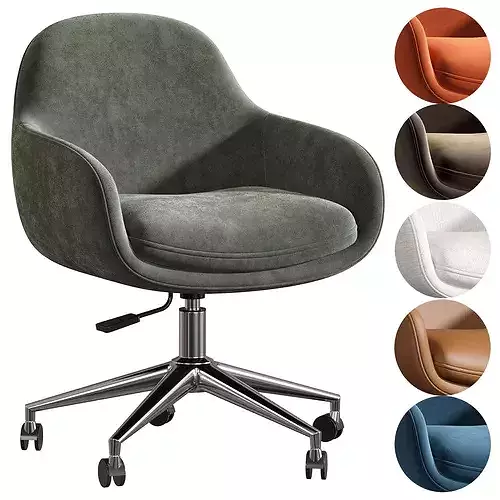 Jessen Office Chair Low-poly 3D model