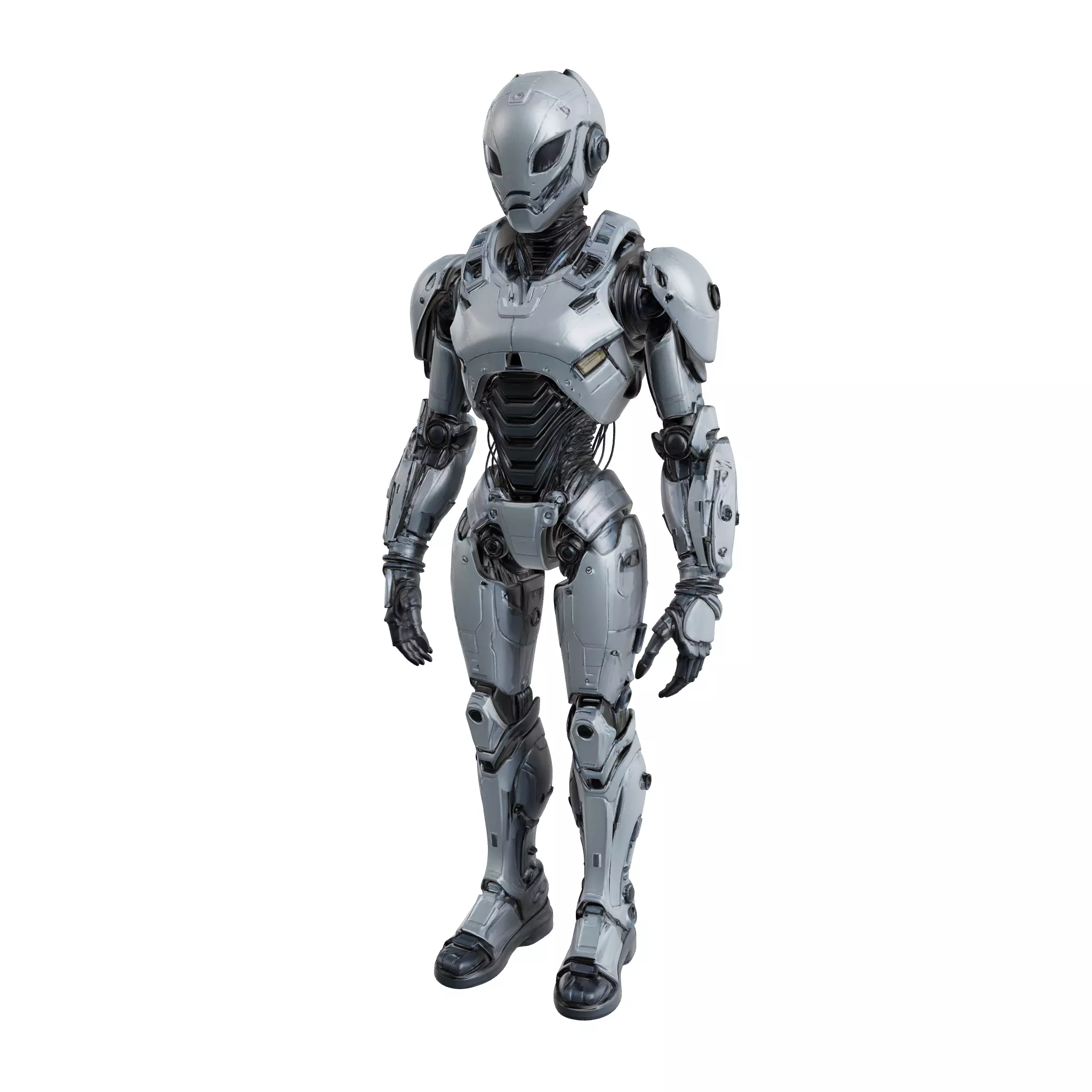 Humanoid Robot Character 7 Low-poly 3D model