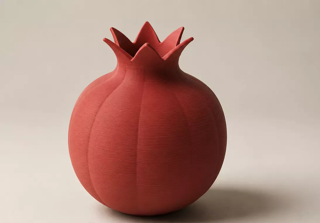 Minimalist Pomegranate Vase 3D print model