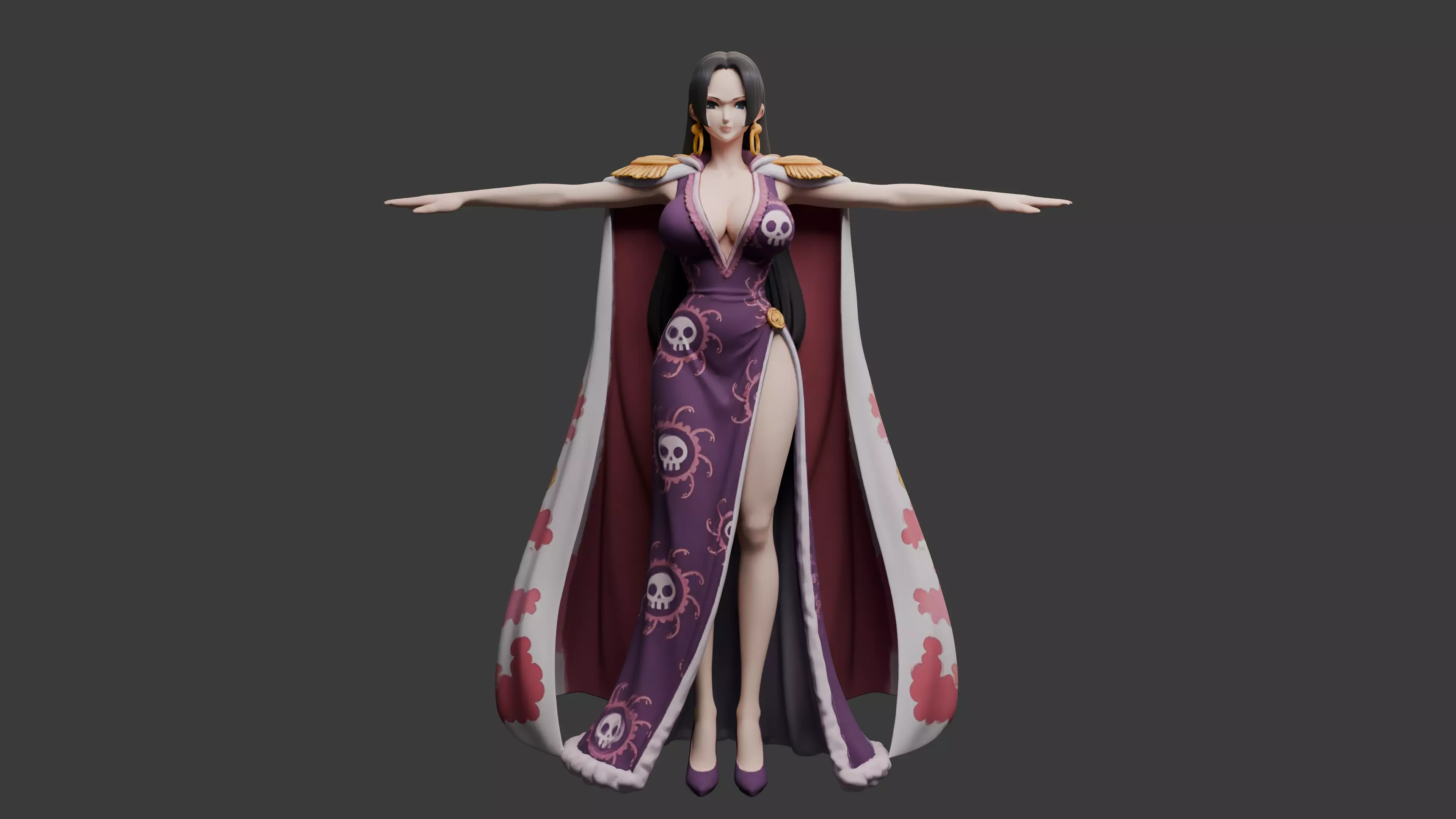 Pirate Empress Character Free 3D model