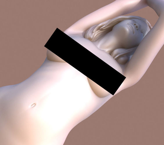 Woman Kneeling 3D print model