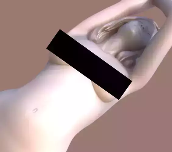 Woman Kneeling 3D print model