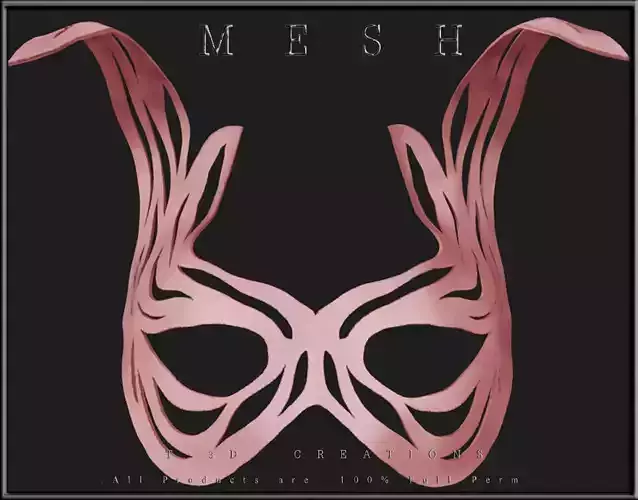 MASK 011 Low-poly 3D model