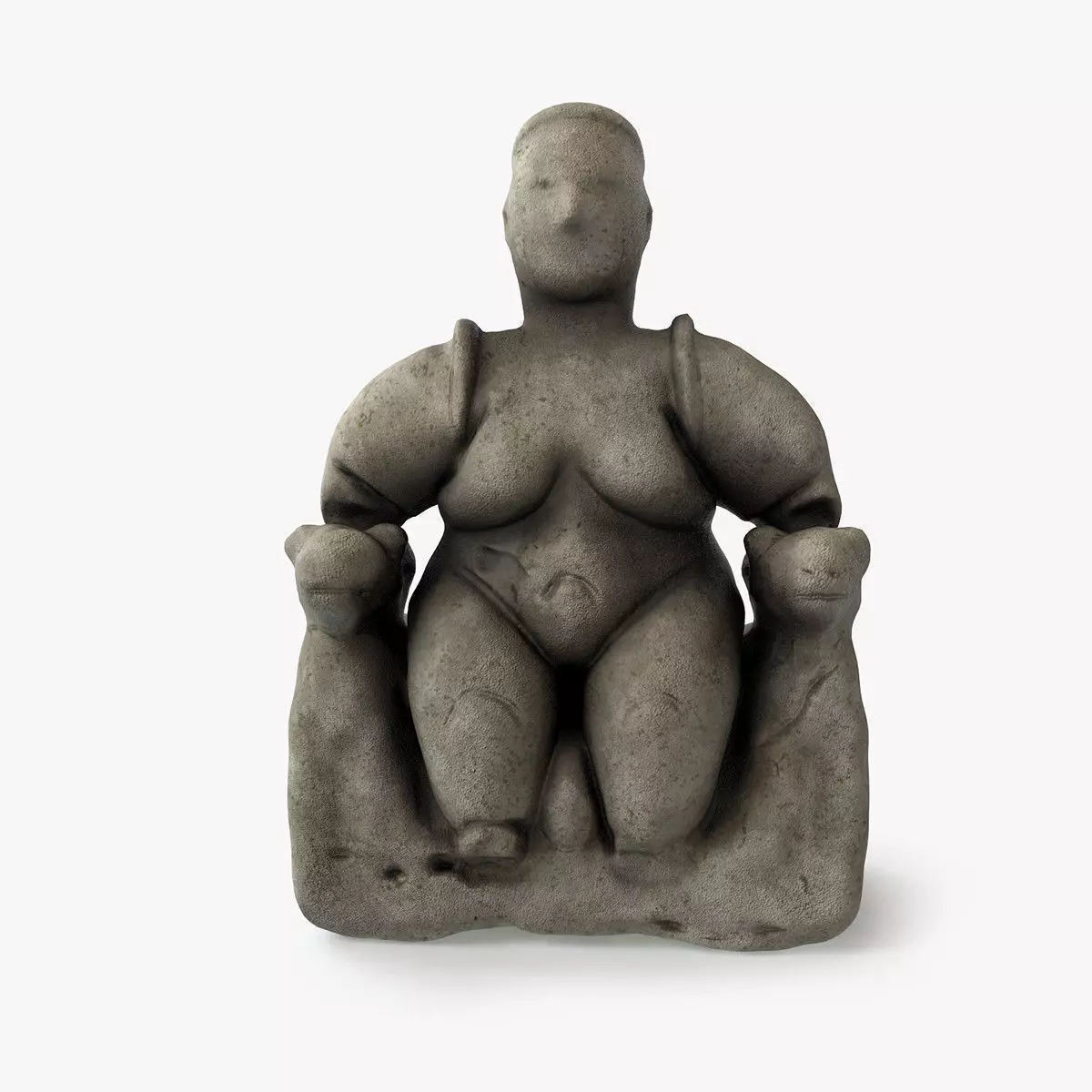 Cybele Mother Goddess Low-poly 3D model