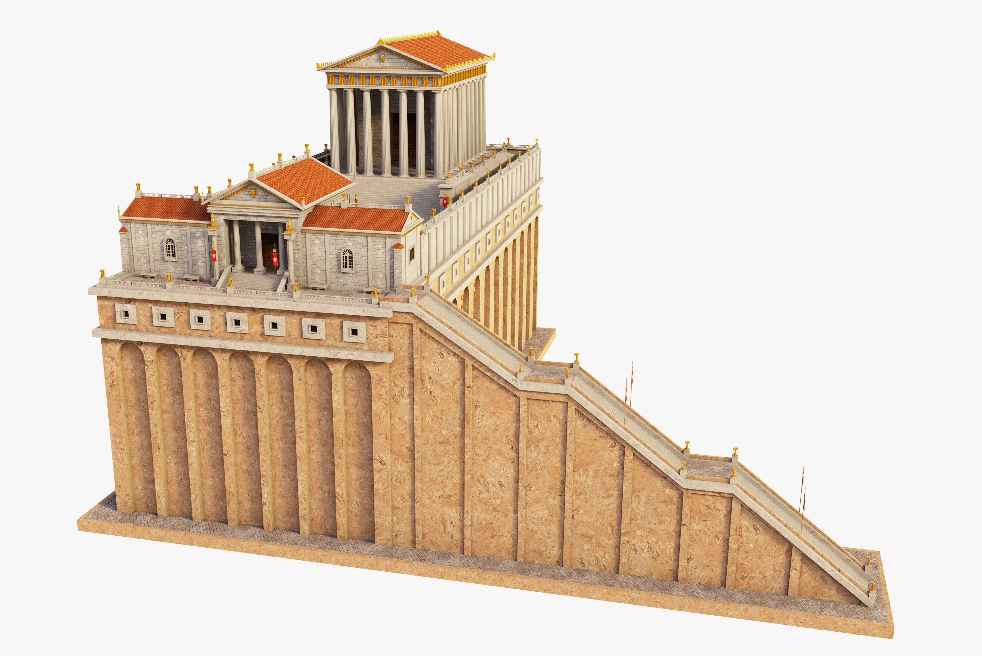 Temple of Apollo Palatinus 3D model