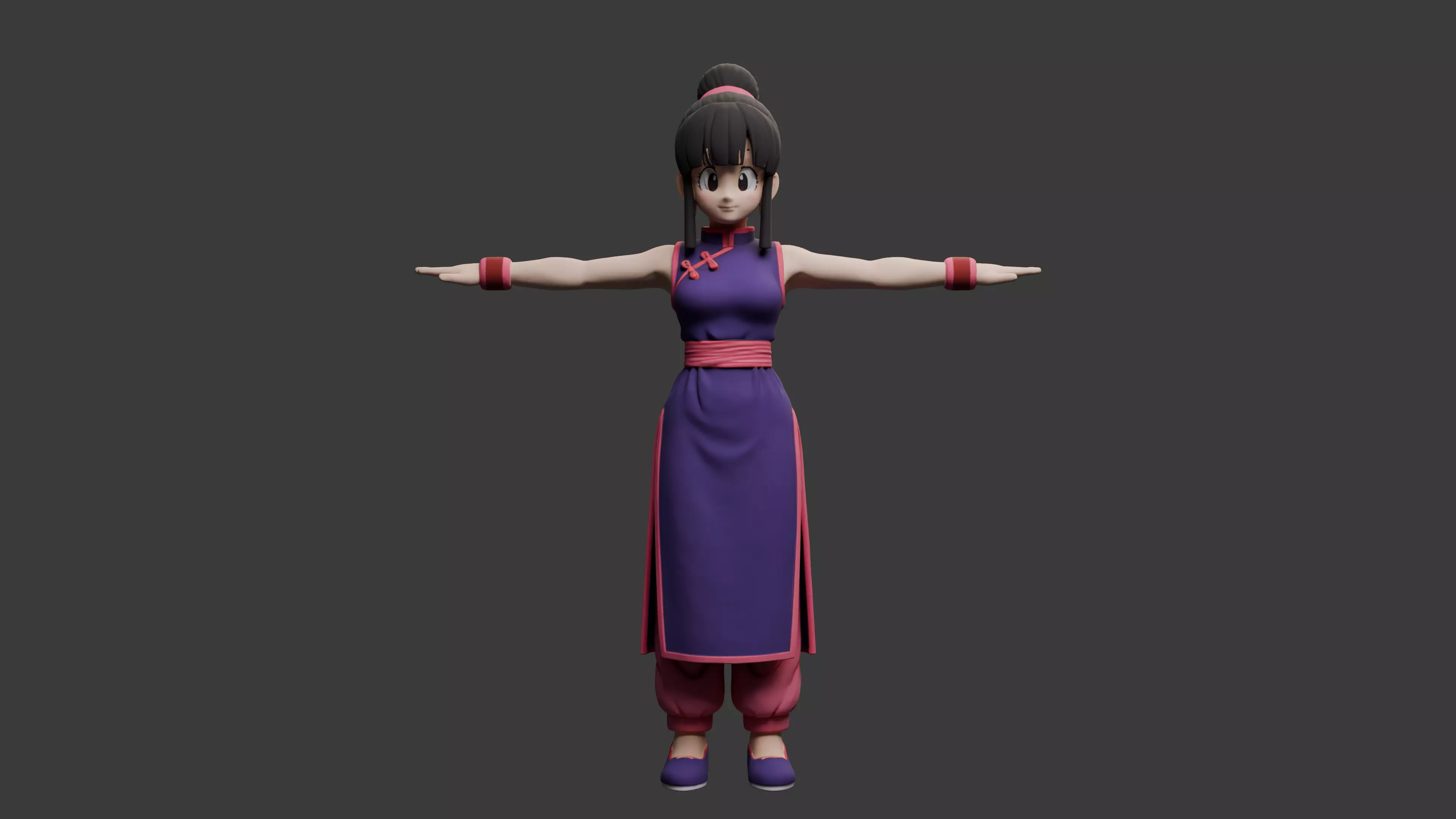 Stylized Fighter Wife Free 3D model