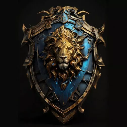 Fantasy Lion Shield 3D Model Regal Knight Armor Warrior STL 3D print model
