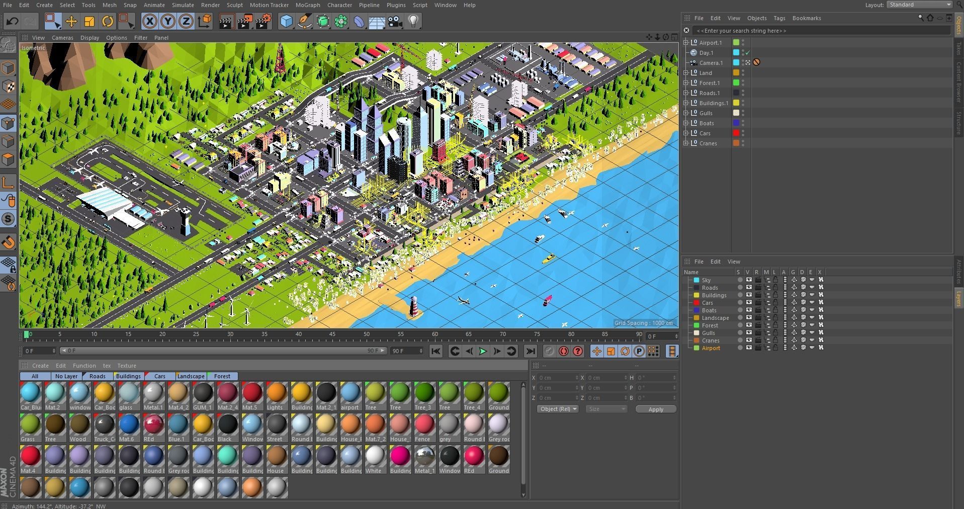 Low Poly Megapolis City Premium Pack Low-poly 3D model_23