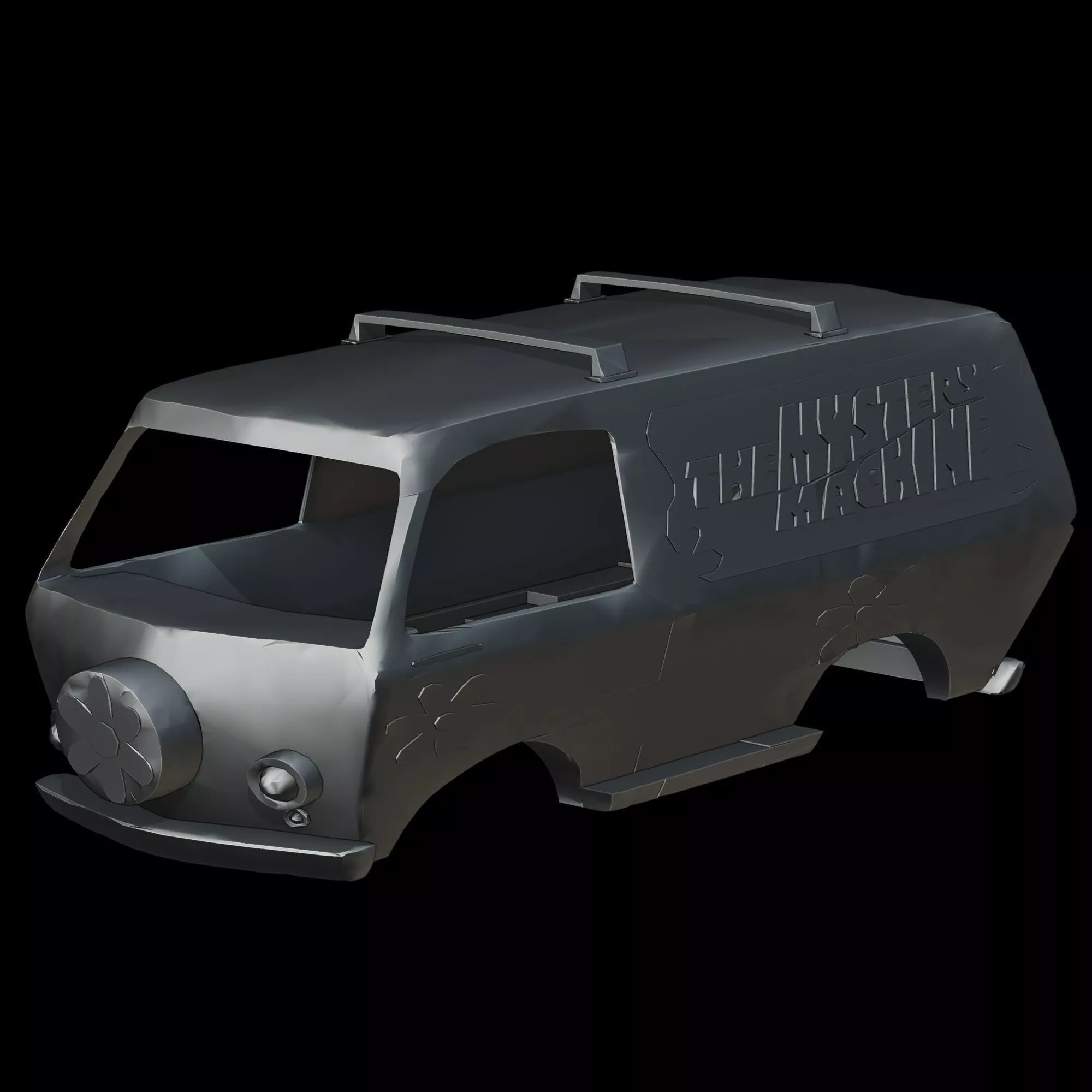 Mystery Machine Van Scooby Doo cartoon 3D print model