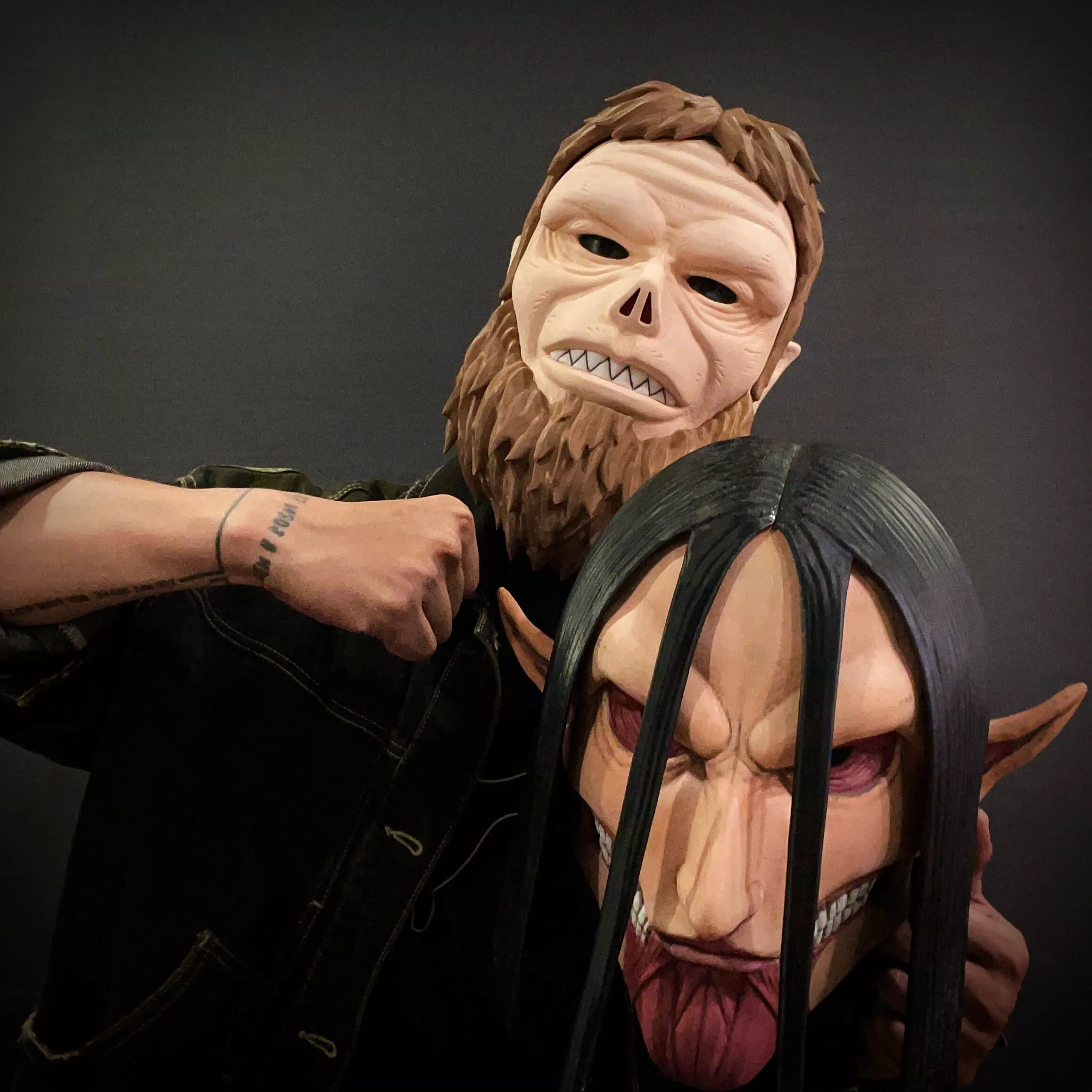 Beast Titan Head Mask Multi Parts - Attack on Titan 3D print model
