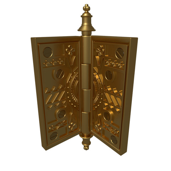 Door Hinge 2 3D model_5