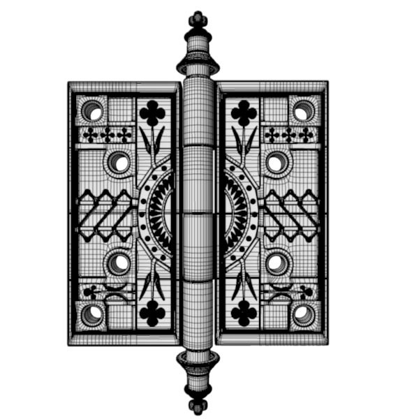 Door Hinge 2 3D model_10