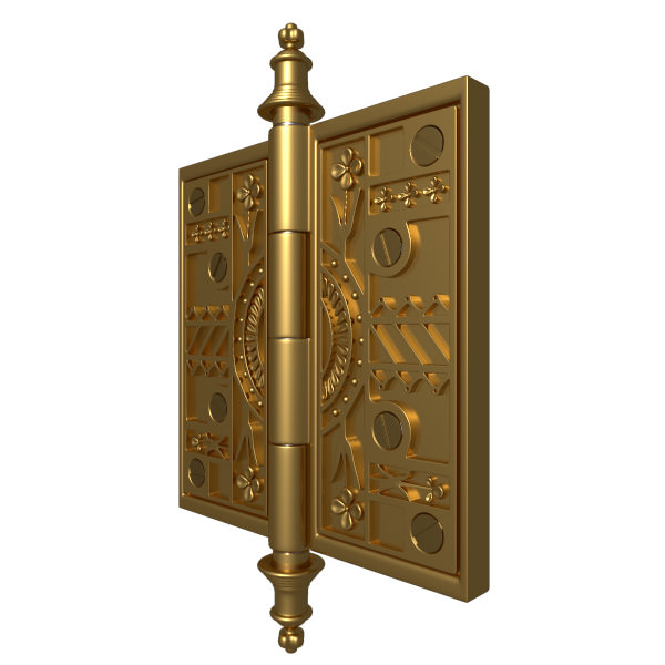 Door Hinge 2 3D model_3
