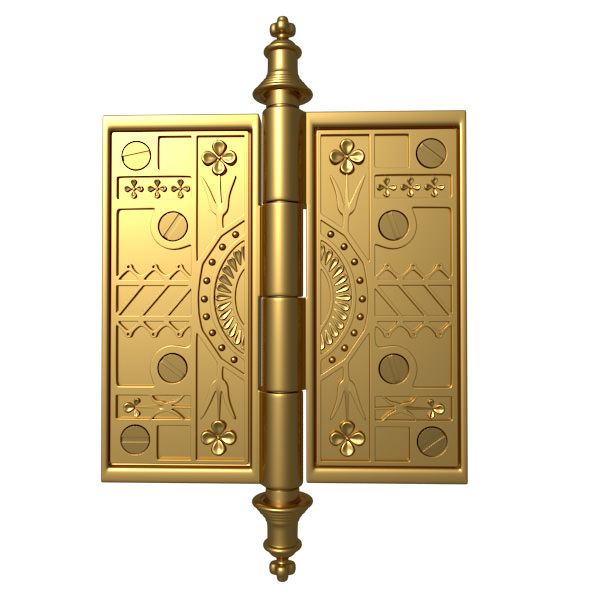 Door Hinge 2 3D model_7