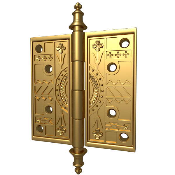 Door Hinge 2 3D model_8