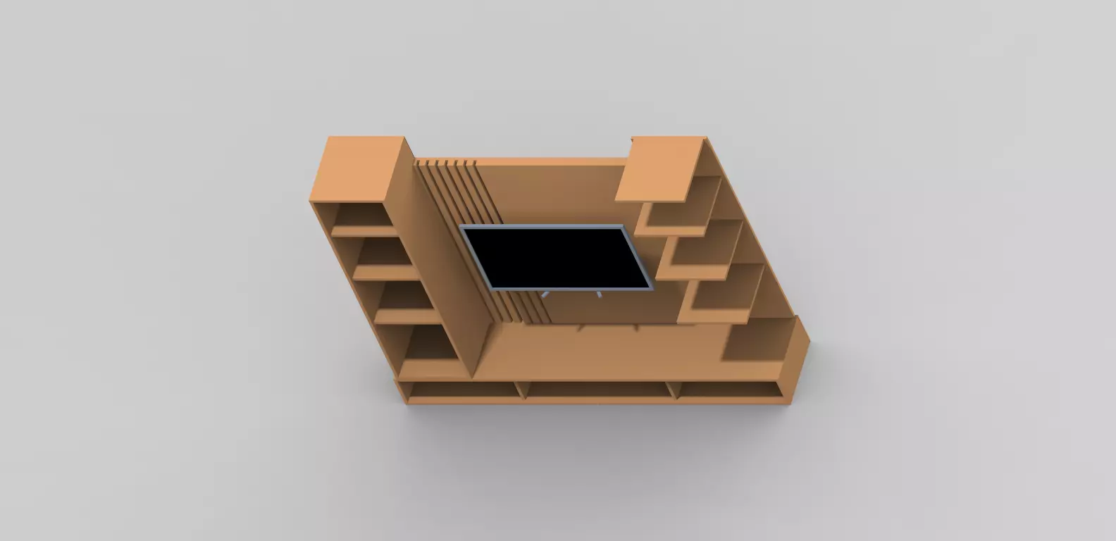 TV Showcase - Interio Free low-poly 3D model