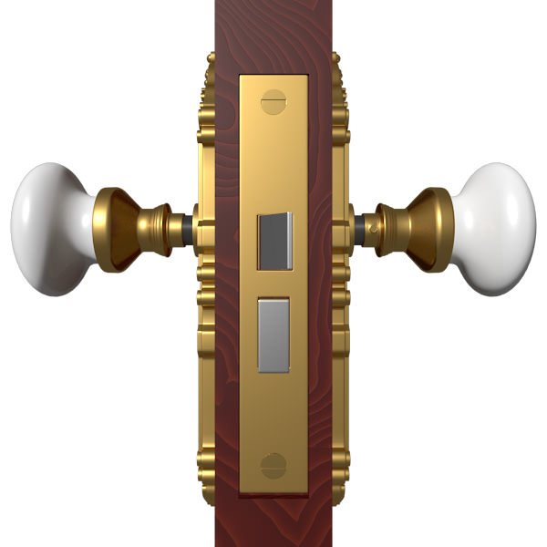 Door Knob Hardware 2 3D model_1