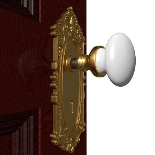 Door Knob Hardware 2 3D model_5