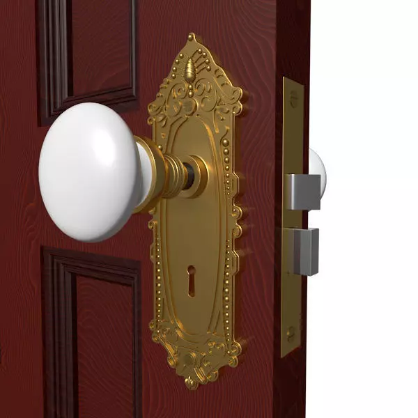 Door Knob Hardware 2 3D model_0