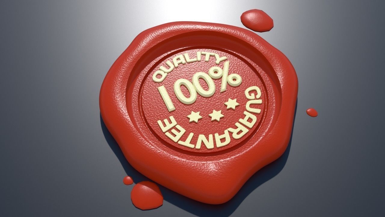 QUALITY GUARANTEE WAX SEAL 3D model_2