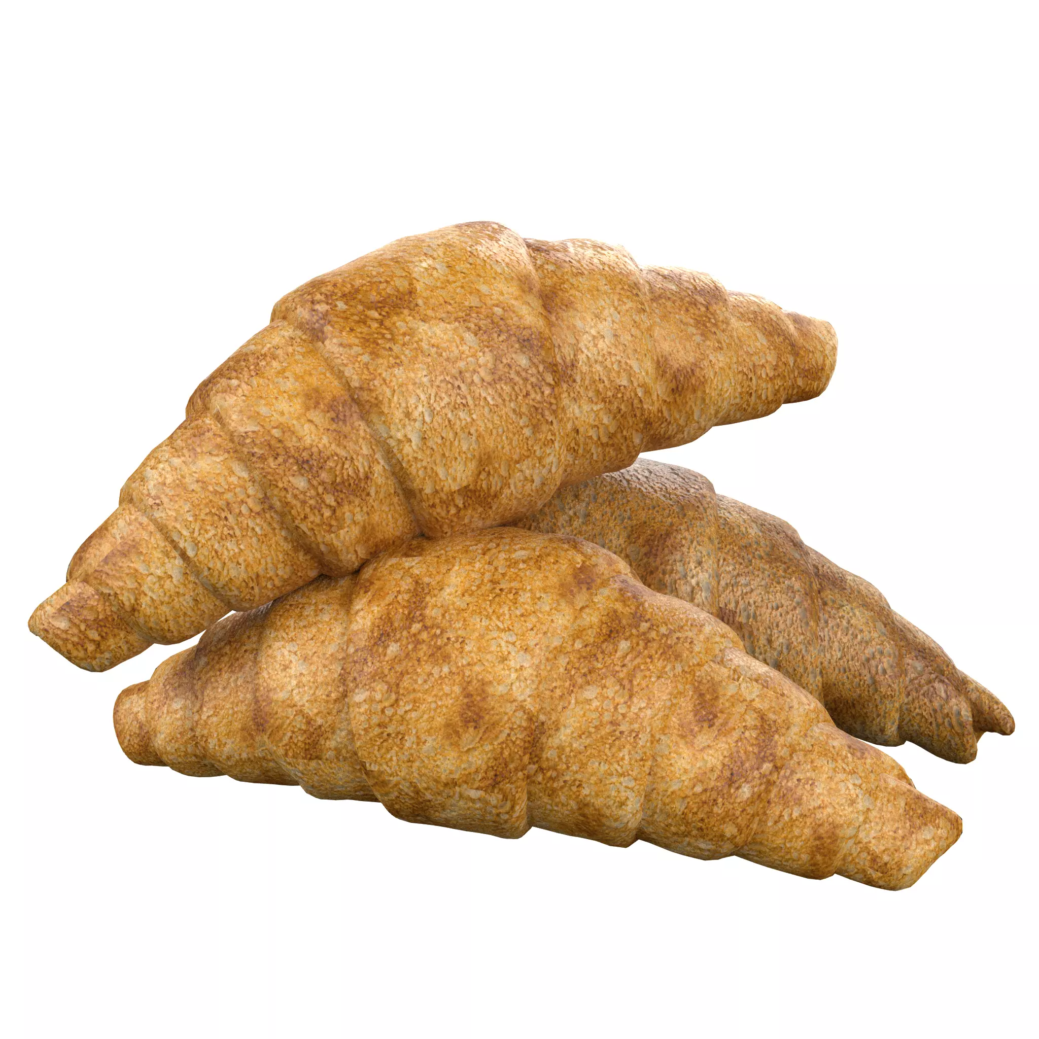 NMA Croissant 001-1 Low-poly 3D model