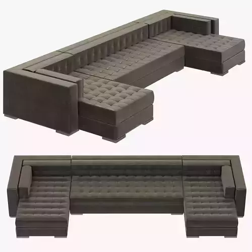 RH Modern Metropolitan U-Chaise Sectional