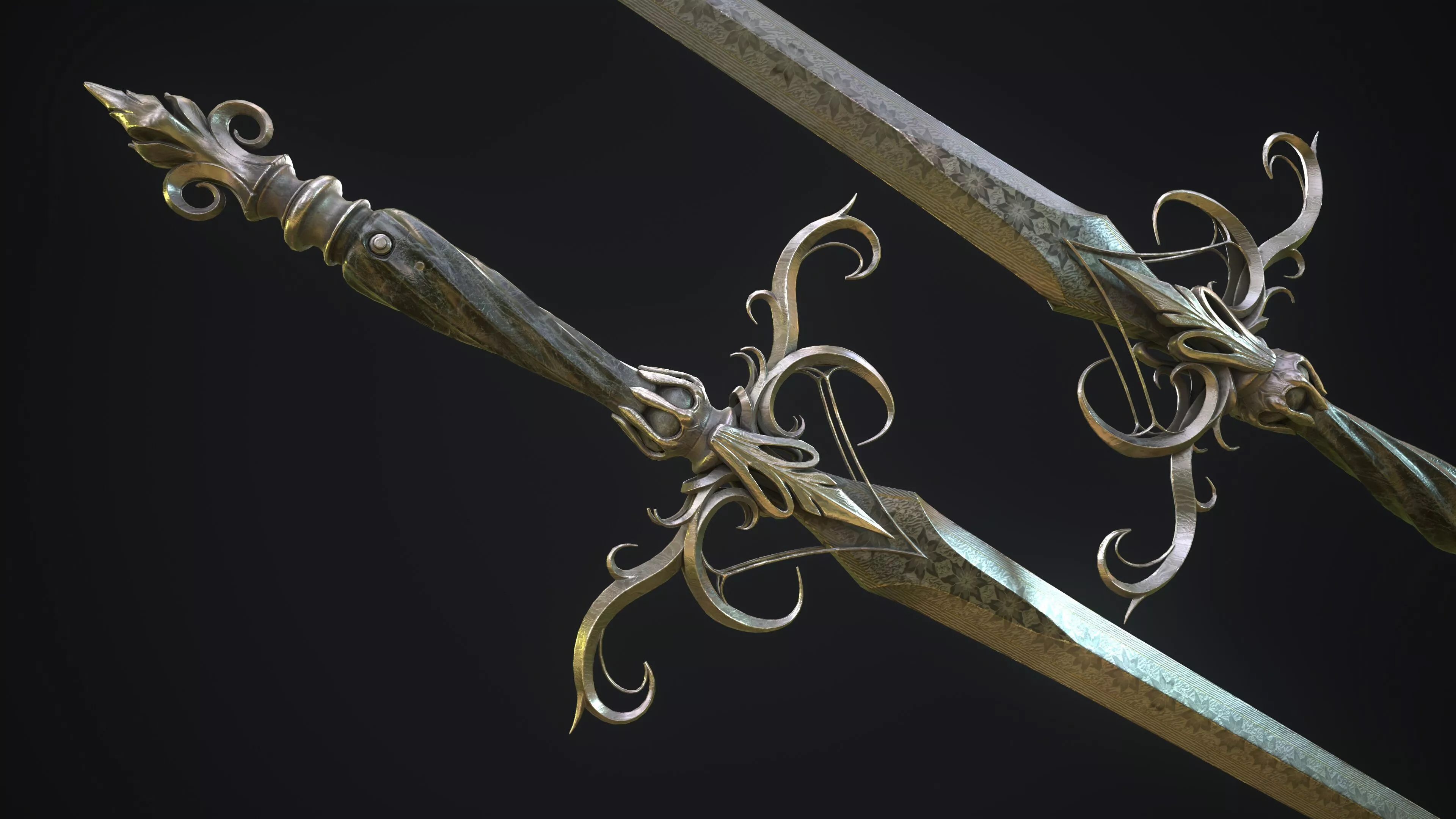 Sword Melee Weapon Low-poly 3D model